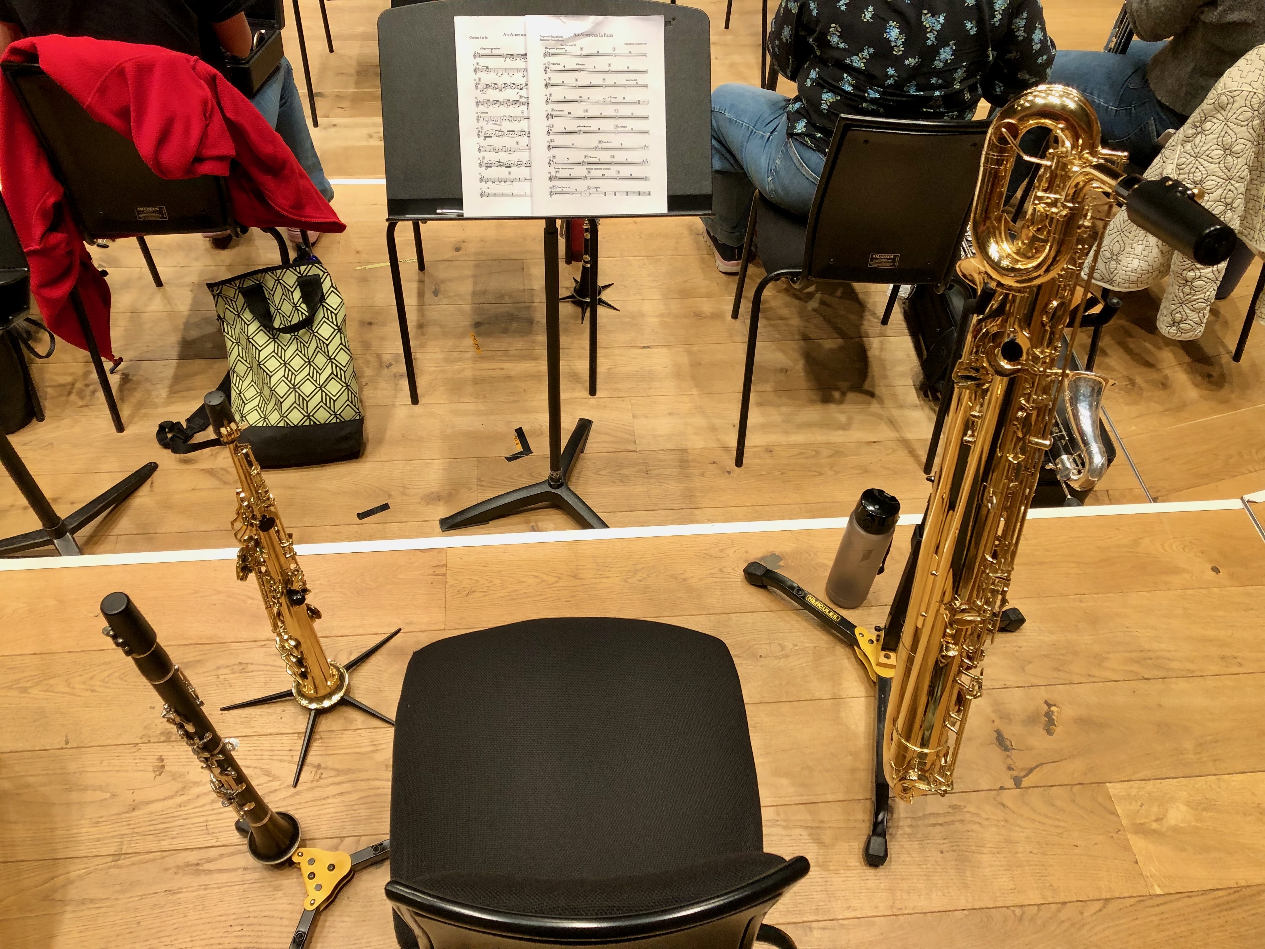 bari sax sop sax clarinet for american in paris