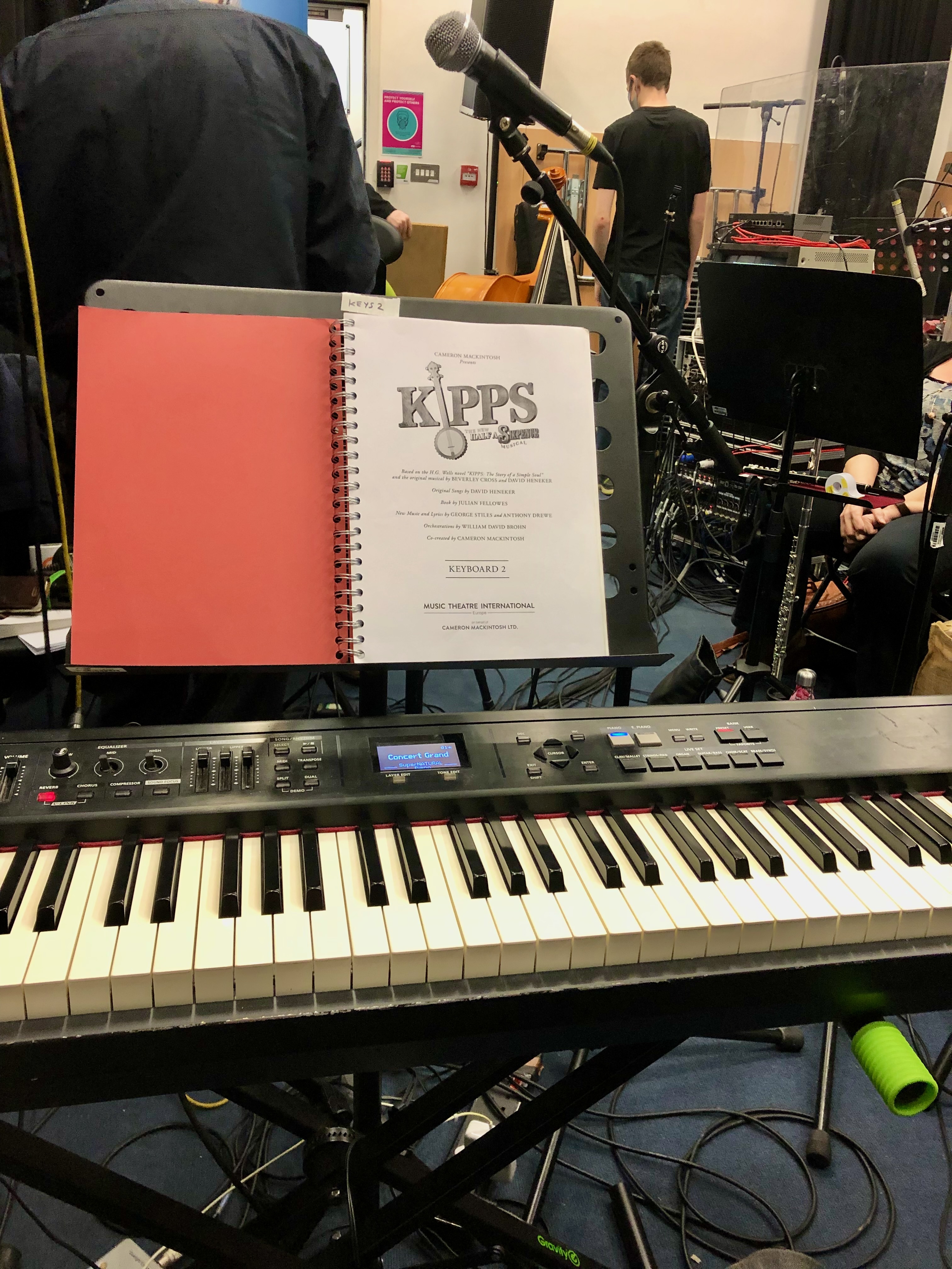 Jonathan Parapadakis playing keys 2 / piano / keyboards for musical theatre show kipps half a sixpence