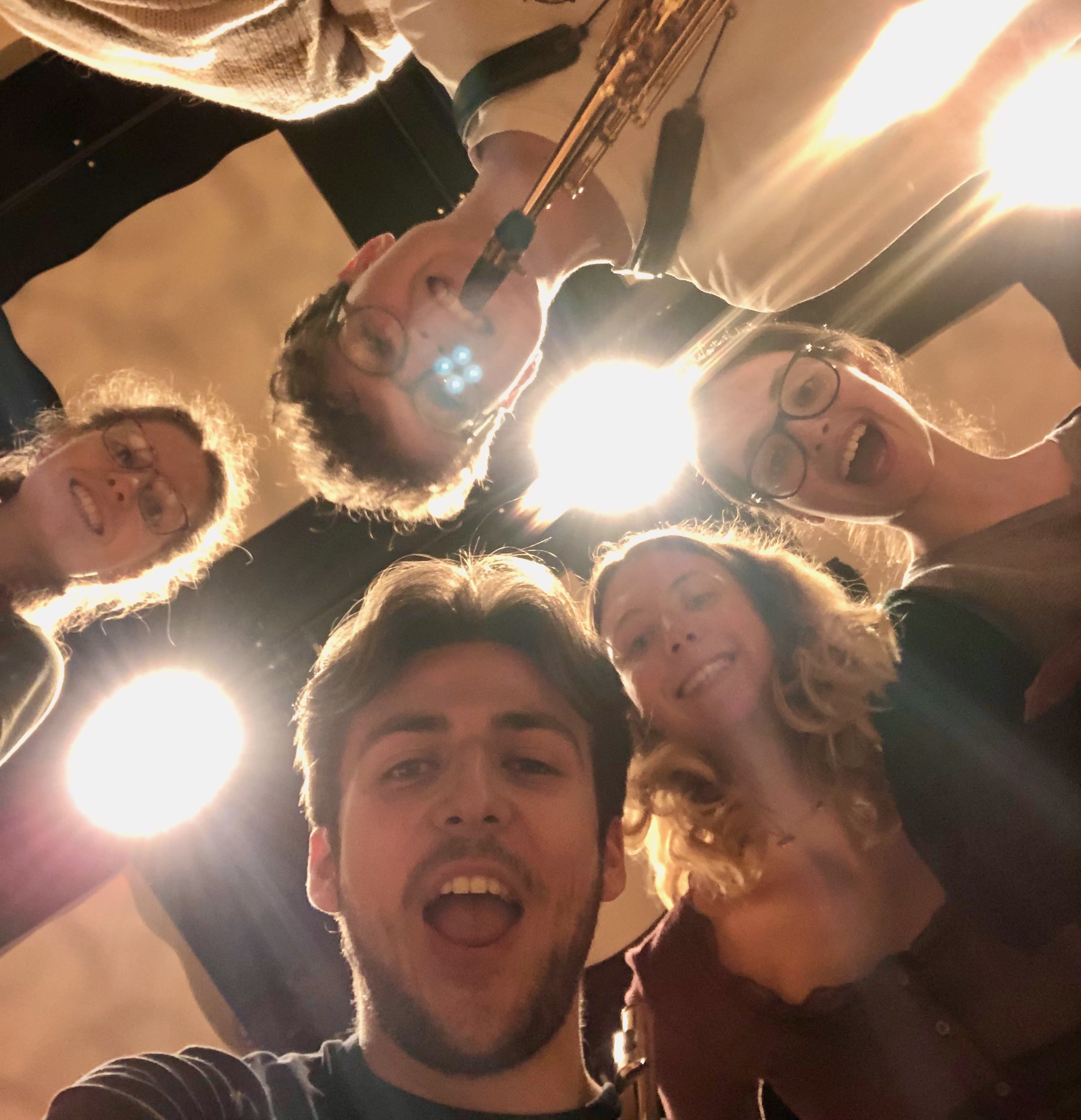 jonathan parapadakis and friends at a folk gig with flute, clarinet and saxophone