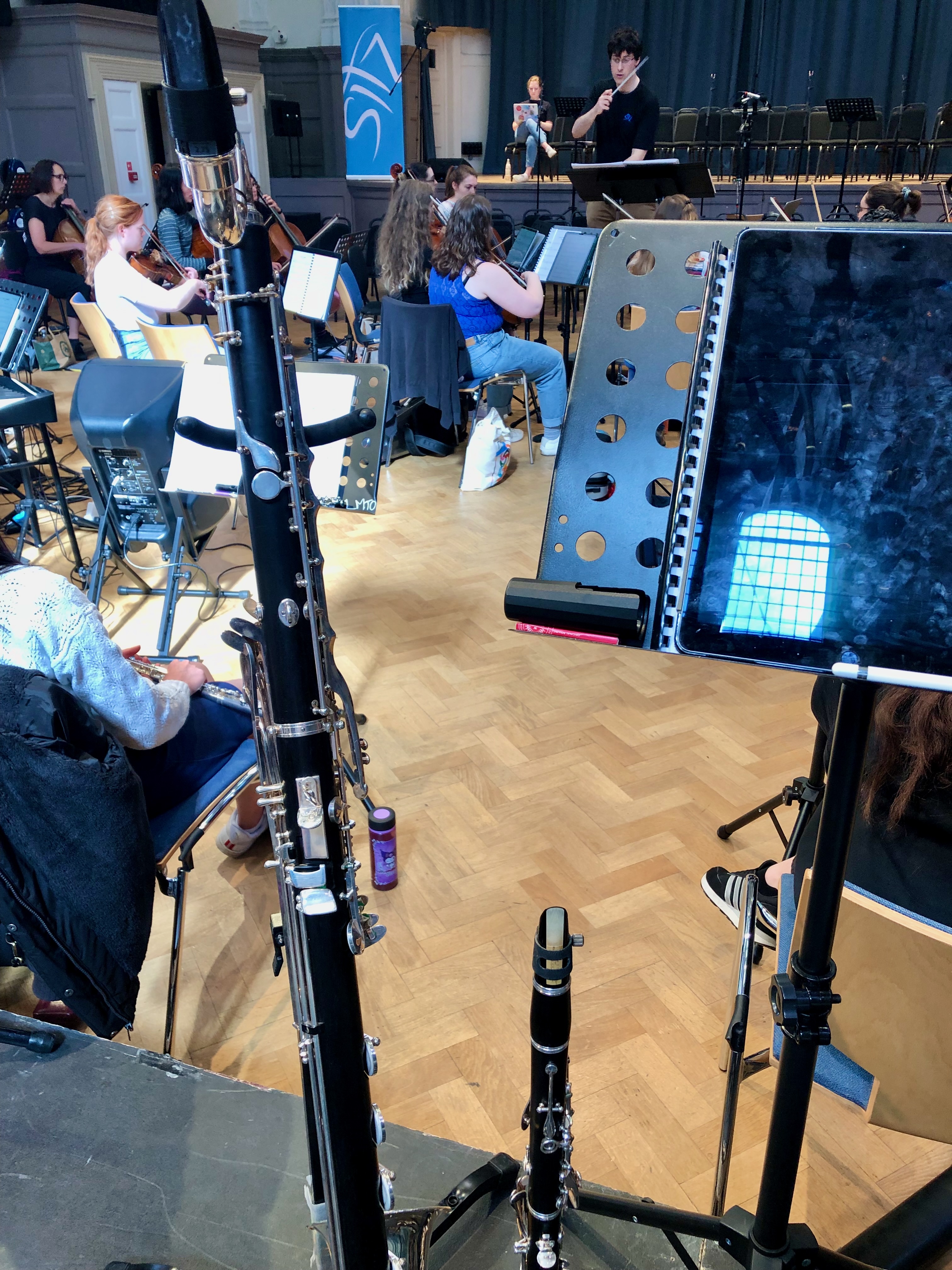Jonathan Parapadakis's bass clarinet and clarinet for a musical theatre show with the London Musical Theatre Orchestra